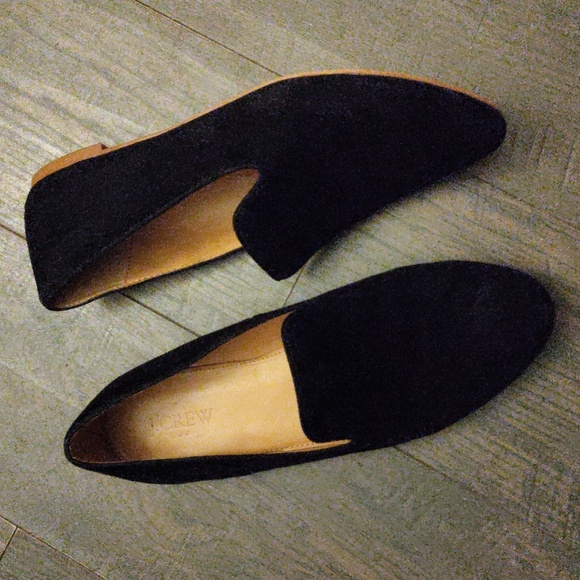 J CREW Factory Suede Smoking Loafers - Picture 1 of 15